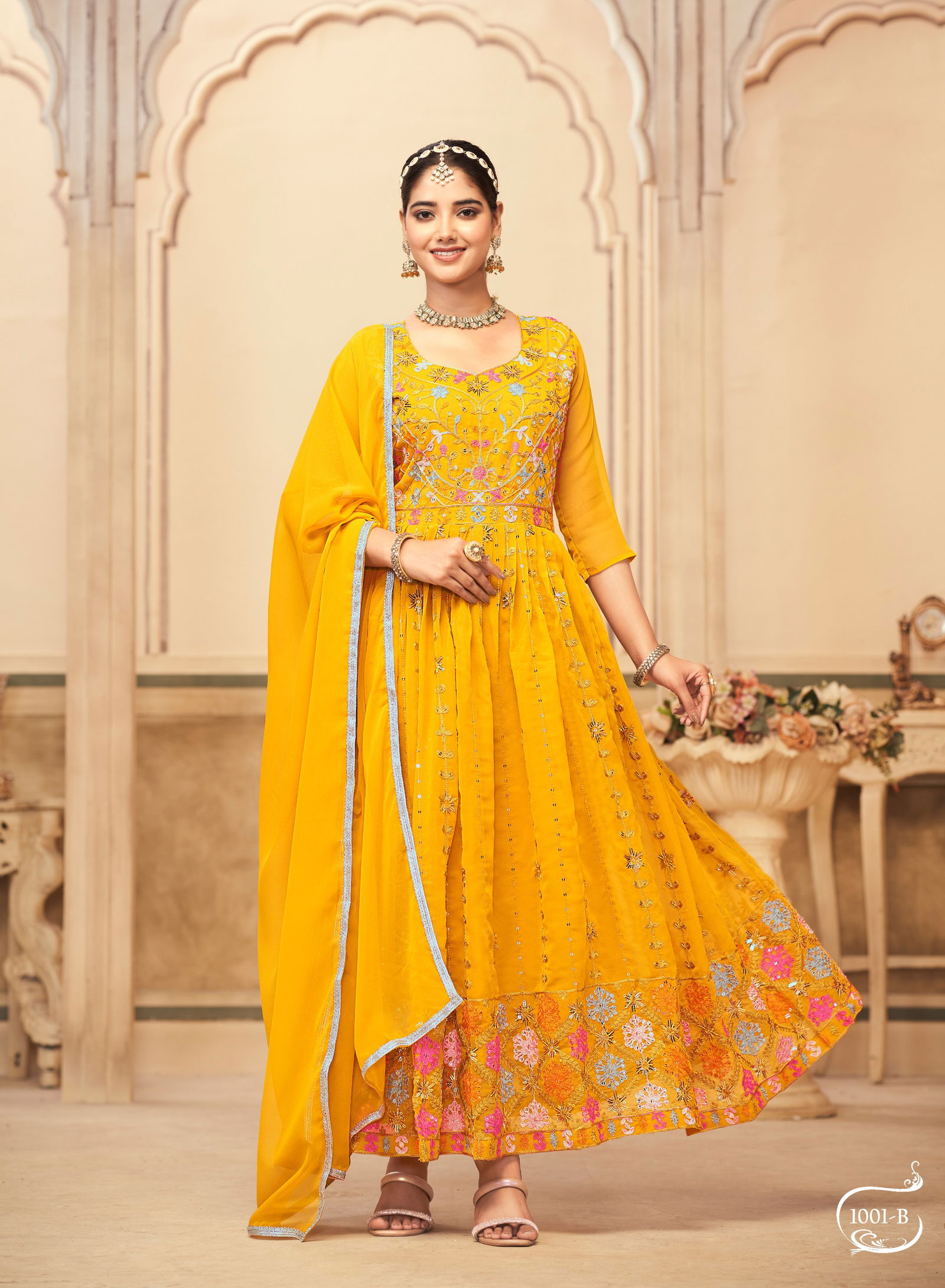 Rang Rasiya By Banwery Georgette Long Kurti With Dupatta Wholesale Shop In Surat
